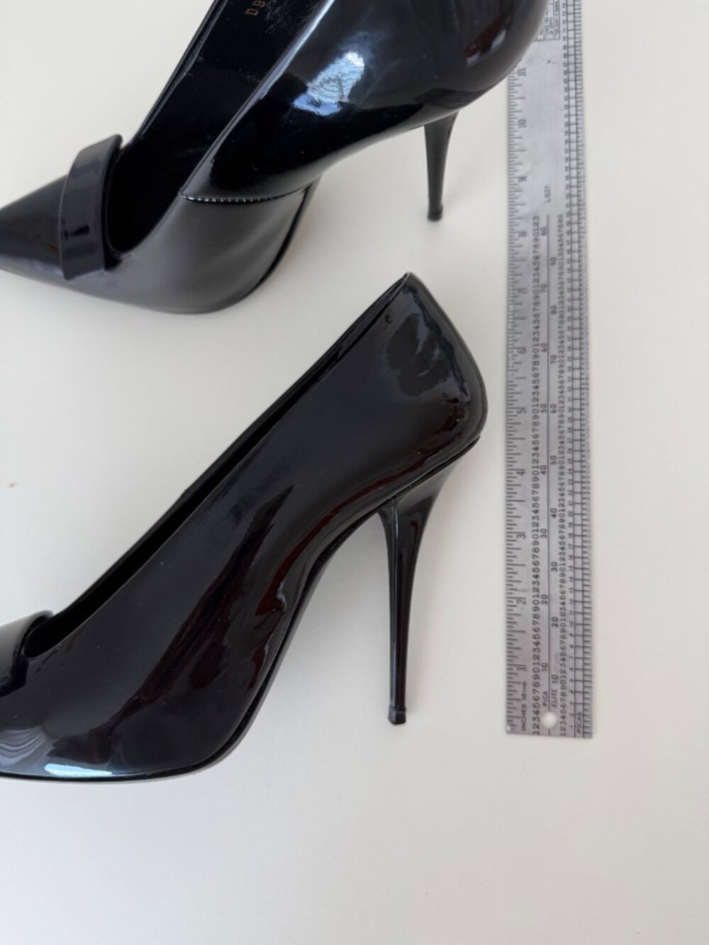 SAINT LAURENT Kayla 110 Heels in Black Patent Leather — Size 39.5 / US 9 - Picture 9 of 12